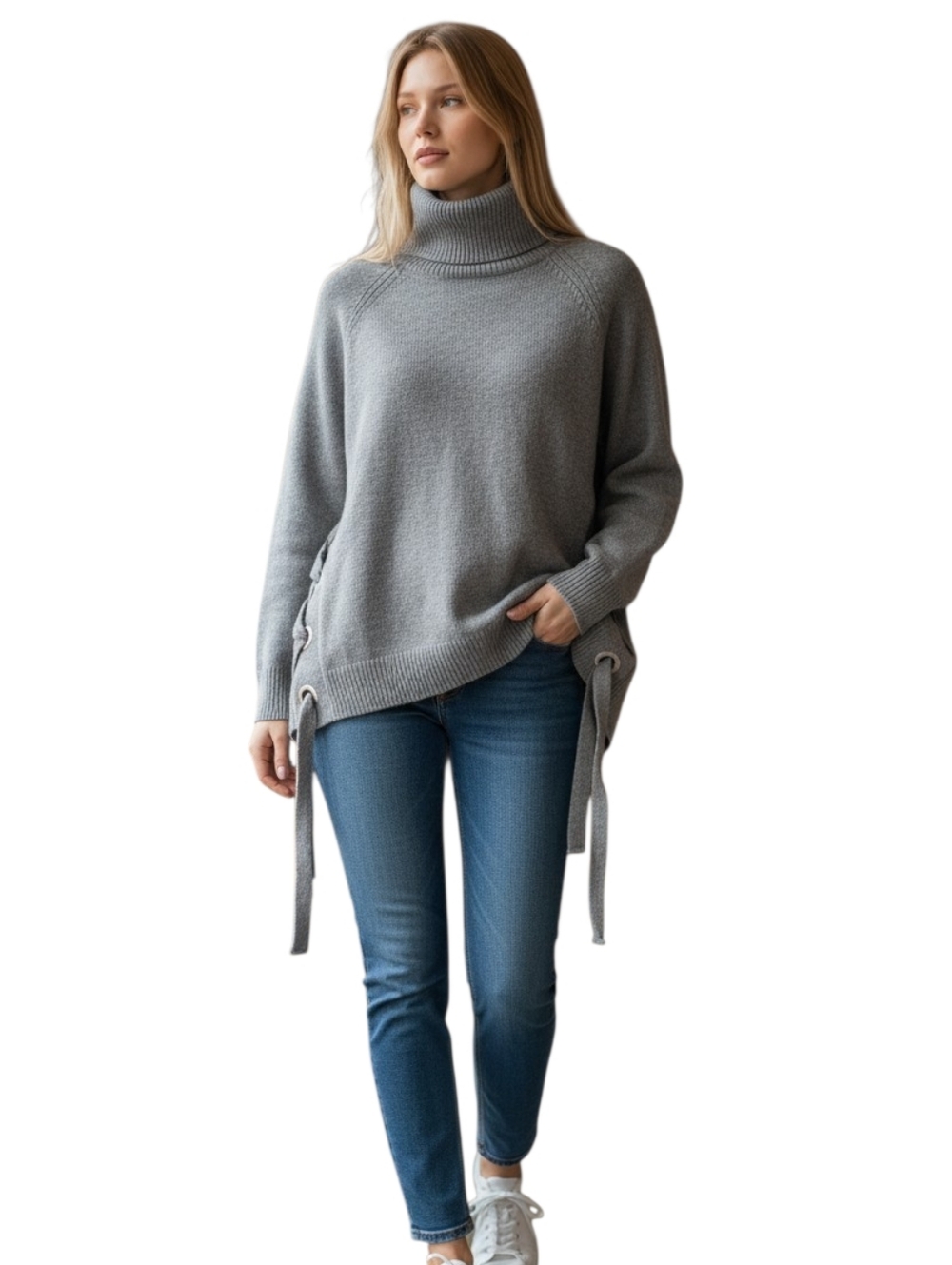 🌟Michael Kors Light Gray Knit Sweater